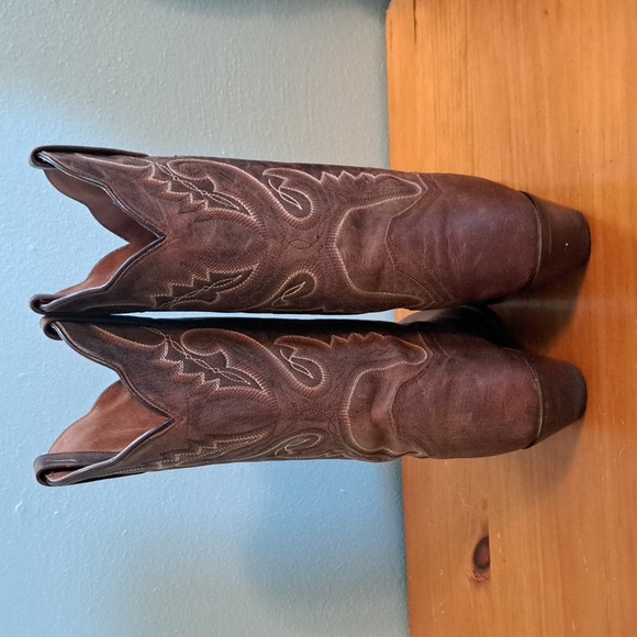 Dan Post Western Leather Boots Brown Size 8 Unisex DP3571 - Picture 5 of 8